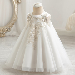 Children's first birthday dress, ballgown princess dress for baby girls, birthday crawling ceremony, wedding and banquet dress, summer dress