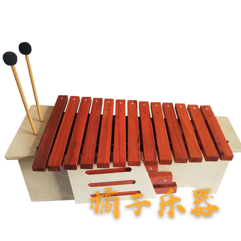 奥尔夫乐器合成琴片13音高中低音箱体式变频调琴 变调木琴 箱体琴
