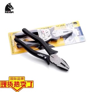 Japanese Continental Imported Wire Pliers P-106/107/108 Industrial-Grade Vise 6/7/7 Flat Pliers Keiba