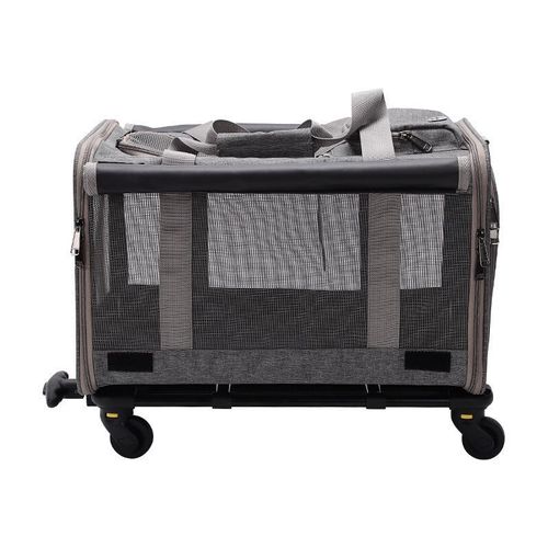 New cat and dog bag, portable pet trolley case, breathable, detachable, foldable dog bag, large capacity suitcase
