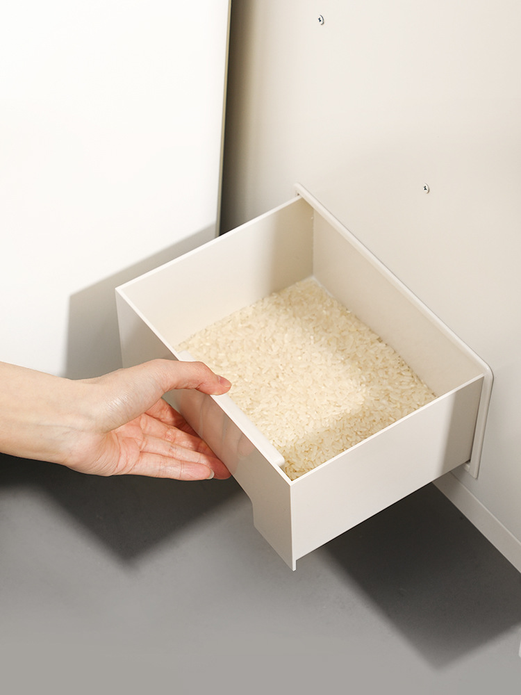 K532批发 橱柜米箱嵌入式 厨房米桶  家用抽屉式储米柜 米柜拉篮