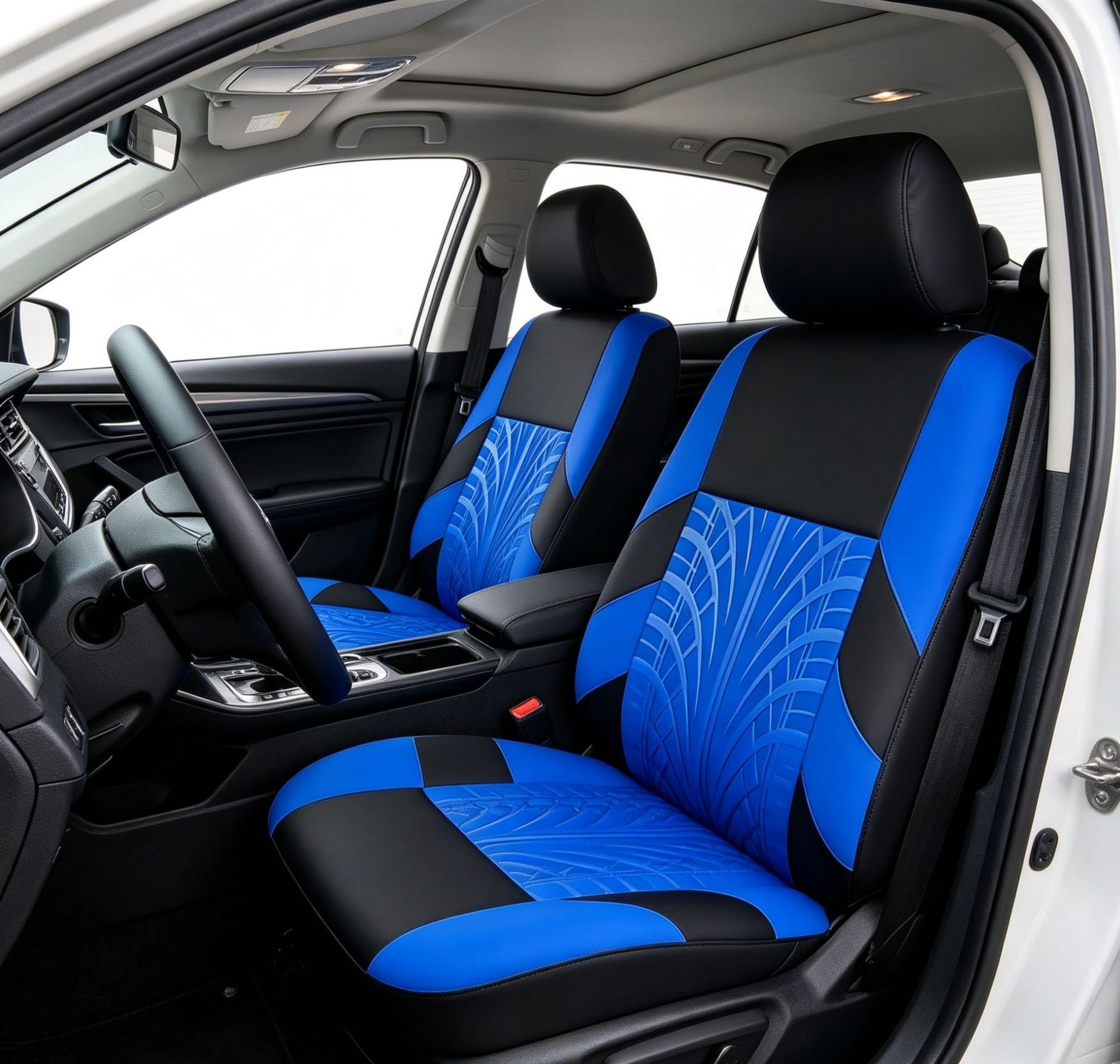 Cross-Border Hot-Selling Tire Pattern Embossed Knitted Fabric Four-Season Universal Car Seat Cover and Cushion Manufacturer Wholesale Amazon