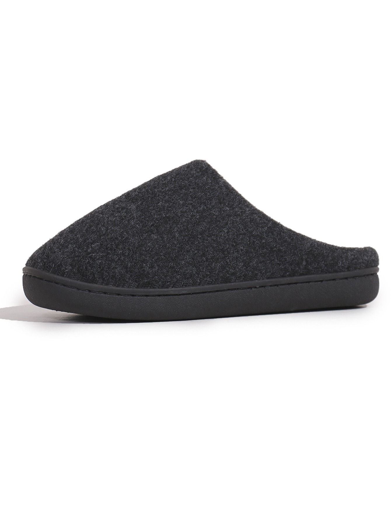 Damenschuhe Hausschuhe Neue Winter-Baumwollpantoffeln Einfarbige Home Rutschfeste Warme Freizeit Verdickte Bequeme Weiche Sohle Flauschige Hausschuhe_voghion.com