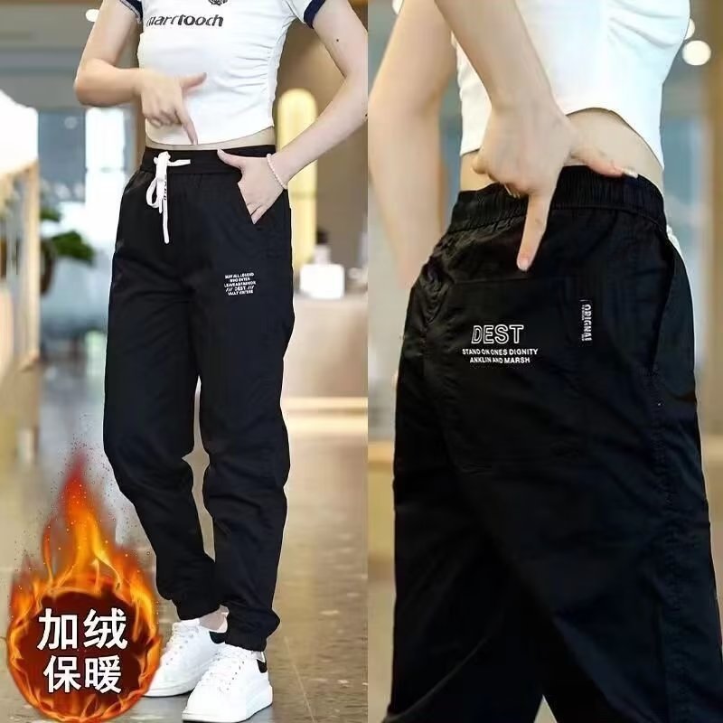外贸出口男裤子潮牌夏季休闲百搭工装束口宽松薄款速干运动九分裤|undefined