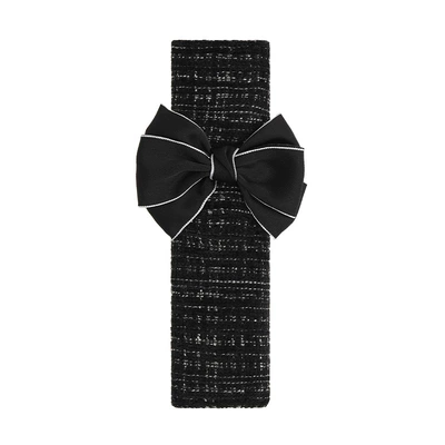 Belt Shoulder Pads, Universal for: Seat belt shoulder pad - small-fragrant-style-black-shoulder-pad-with-black-bow
