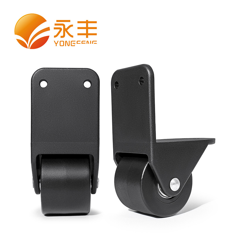 Luggage bag PP wear-resistant right-angle wheel accessories, square dance mobile speaker directional casters, toolbox silent pulleys