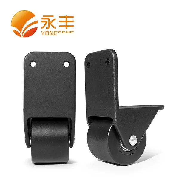 Luggage bag PP wear-resistant right-angle wheel accessories, square dance mobile speaker directional casters, toolbox silent pulleys