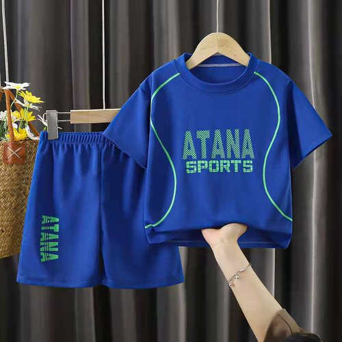 Boys 'quick-drying clothes, children's sports suits, summer girls' basketball suits, middle and older children's short-sleeved foreign-style football suits