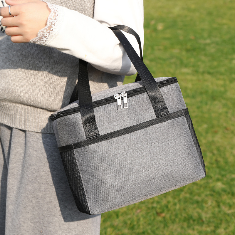 Bolsa de almuerzo portátil simple, bolsa de almuerzo, bolsa de aislamiento térmico, bolsa de picnic al aire libre para el trabajo y la escuela, bolsa de alimentos frescos, bolsa de hielo, bolsa de bento