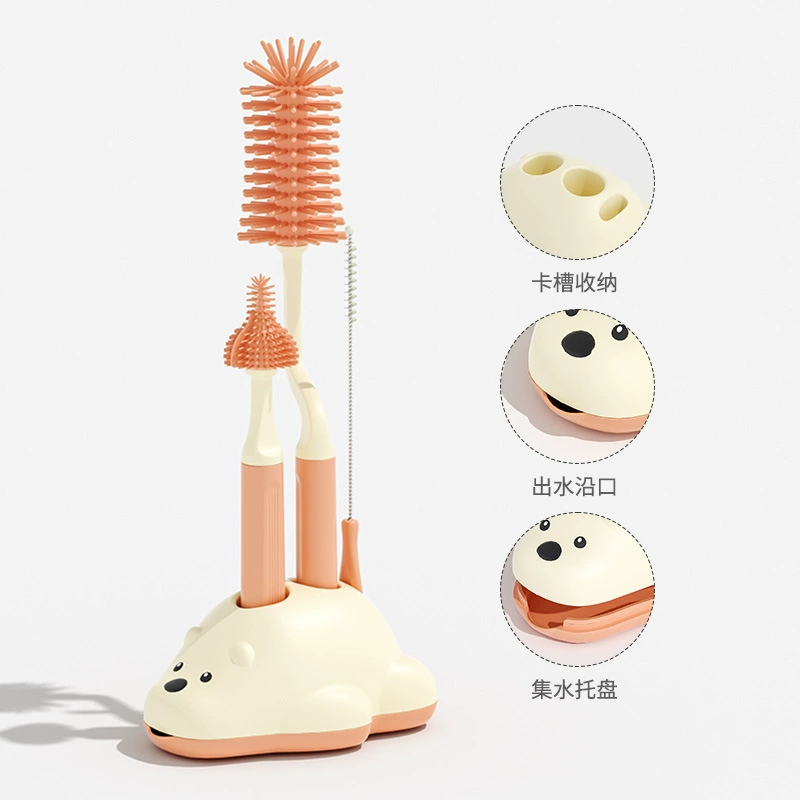 Hygienic bottle brush, children's silicone pacifier, bottle detergent