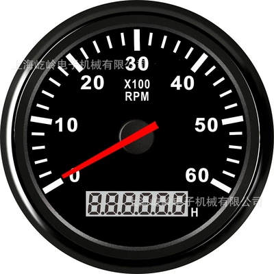 Yacht Modification Engine Speed | automobile instrument - black-frame-black-bottom-0-6000rpm