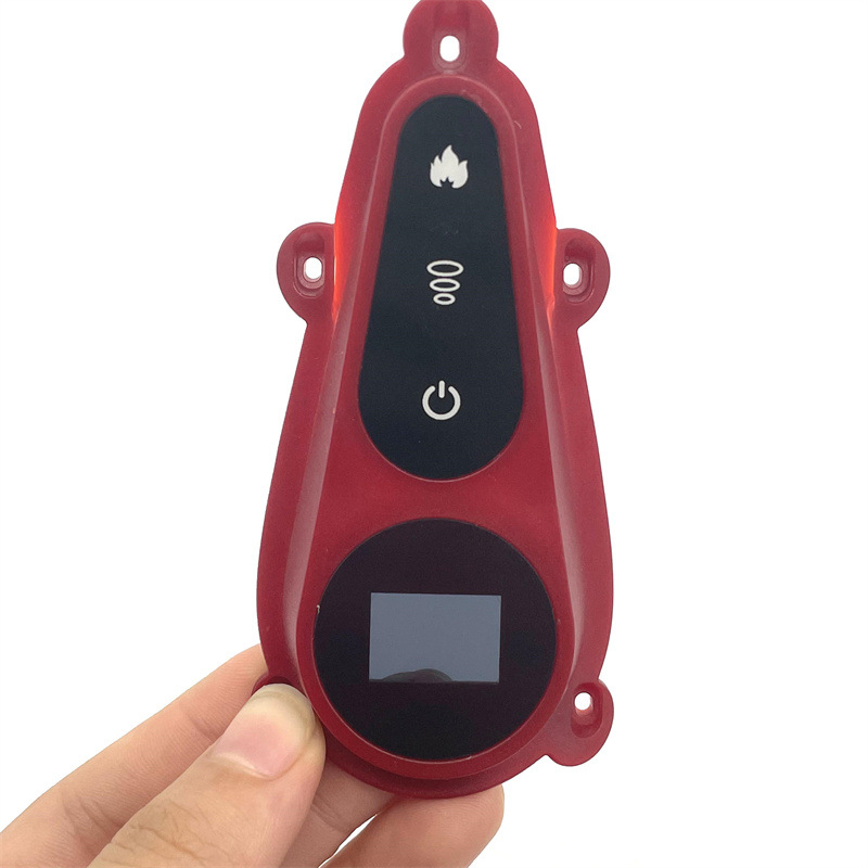 丝印定 制加工0.8mm控制开关面板图标透光PC镜片  CNC精雕外形