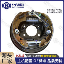 鼓式制动器总成L58300-4F000 R58400-4F000 叉车拖车制动盘刹车盘