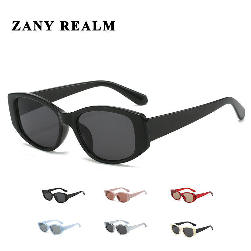 Gafas de sol con sombra para mujer, protección UV de alta calidad, marco pequeño, gafas de sol de ojo de gato retro transfronterizas 2024 nuevo estilo al por mayor