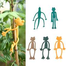 【10个装】爬藤青蛙仿真园艺造型简易室外立体扎带捆绑果园菜园园