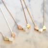 Necklace heart shaped, chain for key bag , Aliexpress, wish, simple and elegant design, three colors, wholesale