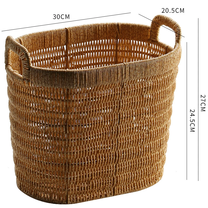 Big waterproof plastic laundry basket, storage basket for bedroom