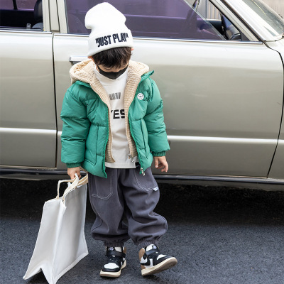 Children's clothing Boys winter Cotton 2022 new pattern children Down cotton-padded jacket winter Male treasure thickening cotton-padded clothes coat