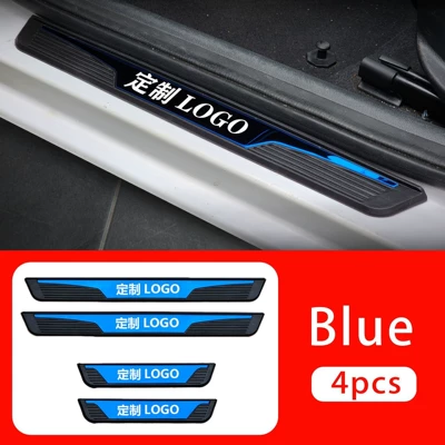 Dekorativ pedal başlıqları Modern Nissan and Honda Models - type-b-plastic-sill-strip-sapphire