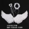 Large white swallow -type wings angel set