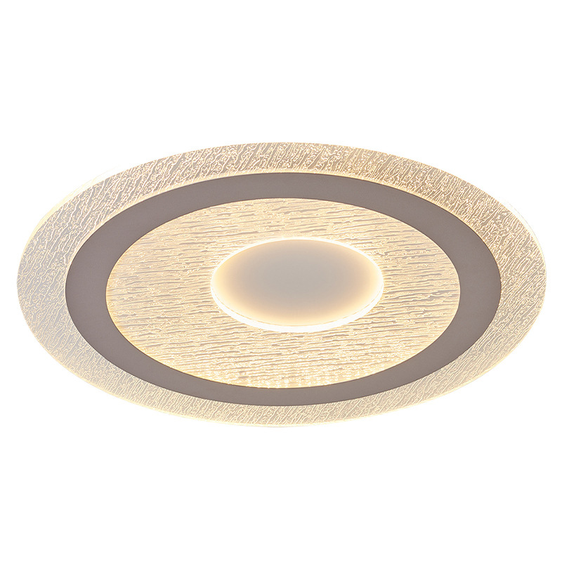 lámpara de techo de dormitorio moderna y minimalista de espectro completo para proteger los ojos. lámpara de dormitorio principal de estudio de hielo de alto nivel redonda y lujosa.