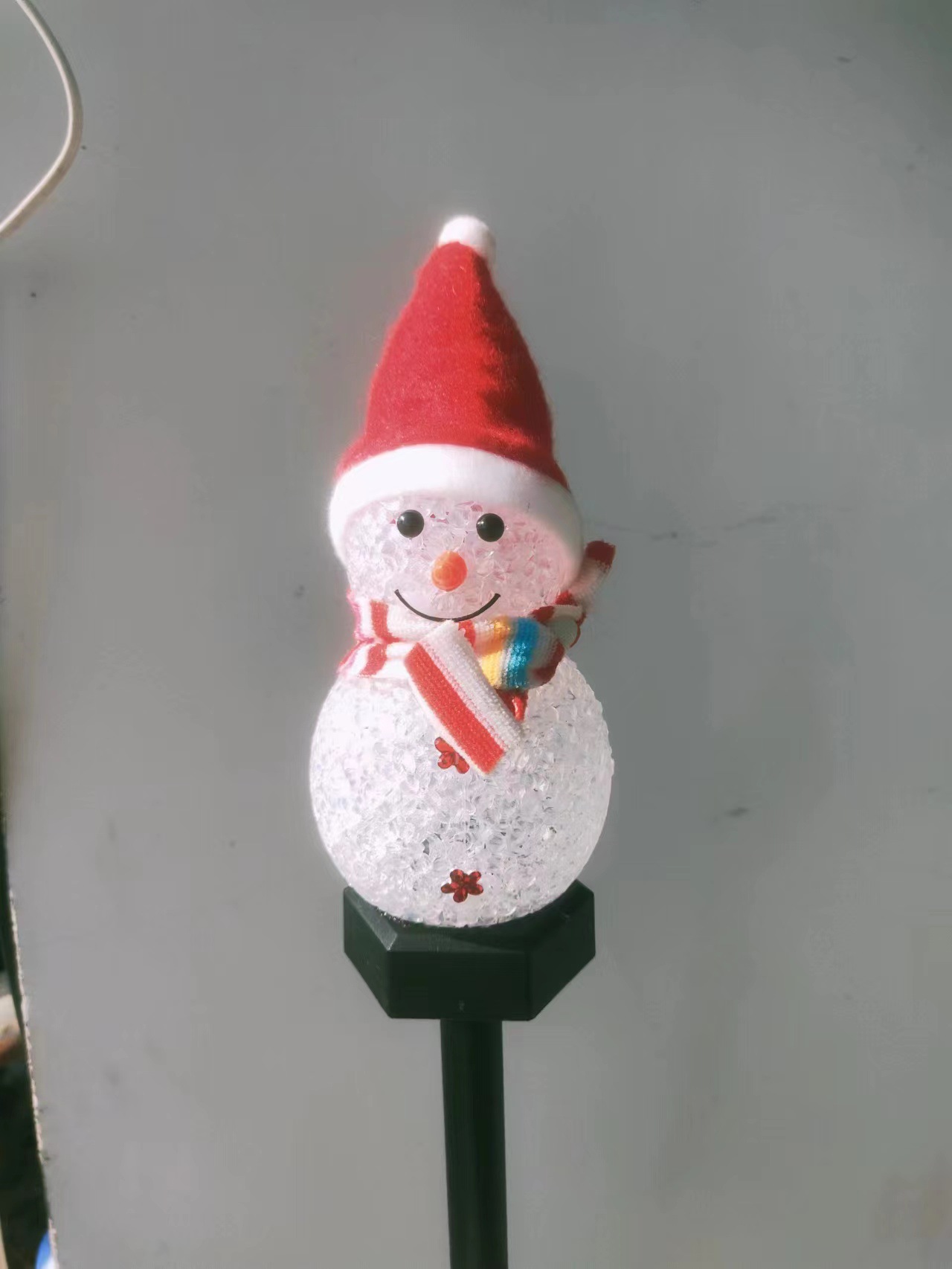 Lámpara de Tierra solar decoración de Navidad lámpara de muñeco de nieve al aire libre jardín lámpara de paisaje Césped lámpara de tierra transfronteriza