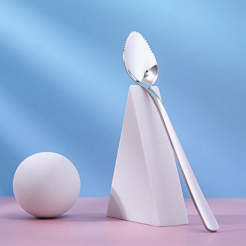 Cuchara para bebé para raspar puré de agua de acero inoxidable 304 cuchara de barro para bebé suplemento de alimentos para bebés cuchara de puré de doble uso