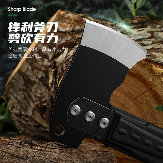 Multifunctional Axe Outdoor Camping Tactical Axe Survival Vehicle Tool Fire Axe with Saw Camping Small Hand Axe