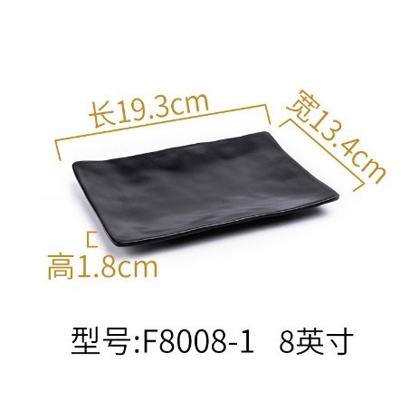 Platos de acompañamiento Vajilla creativa de restaurante comercial Platos de sabor de melamina Bar Ktv Platos de bocadillos Platos fríos de plástico Platos de doble rejilla