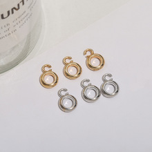 爆款合金万能扣镀银镀金扣头diy配件项链扣头黄金扣平安扣