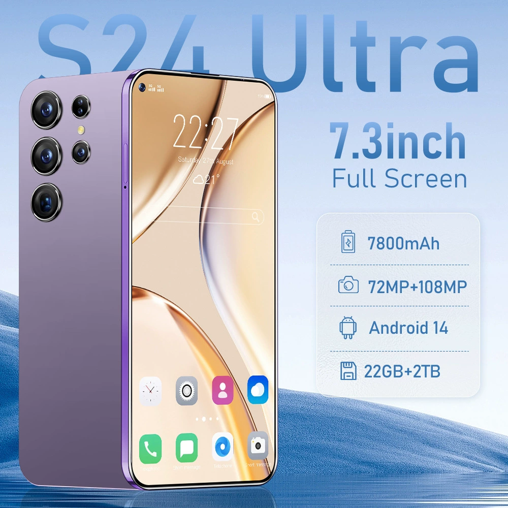 Смартфон S24 Ultra для внешней торговли, универсальный, оптовый производитель, поддержка изготовления по запросу