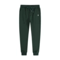 Sweatpants Dark Green - White Logo