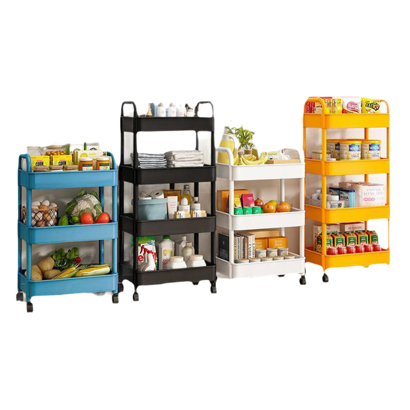 移動物棚床置きキッチン多層カート浴室トイレベッドサイドスナック収納物置本棚