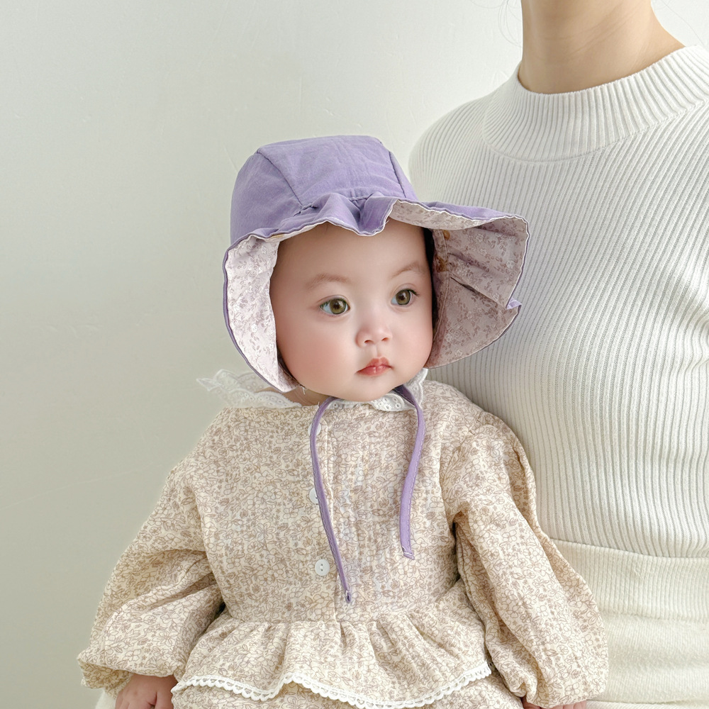 Sombrero de sol para bebé con protección de cuello y ala ancha_voghion.com