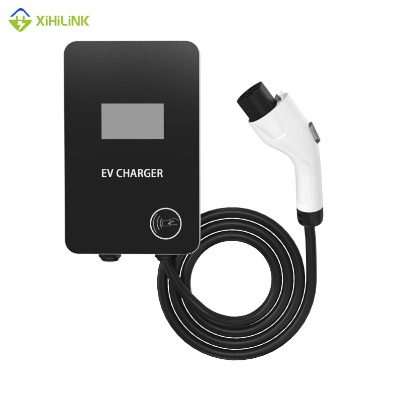 7KW电动汽车充电桩壁挂式家用版32A特斯拉/北汽适用便捷国标认证