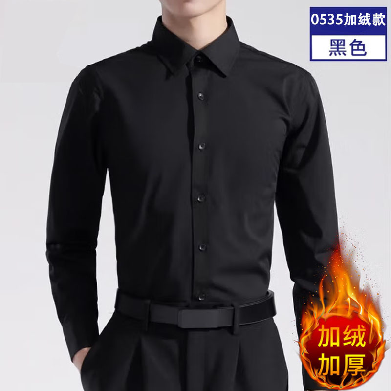 Fleece black long-sleeve