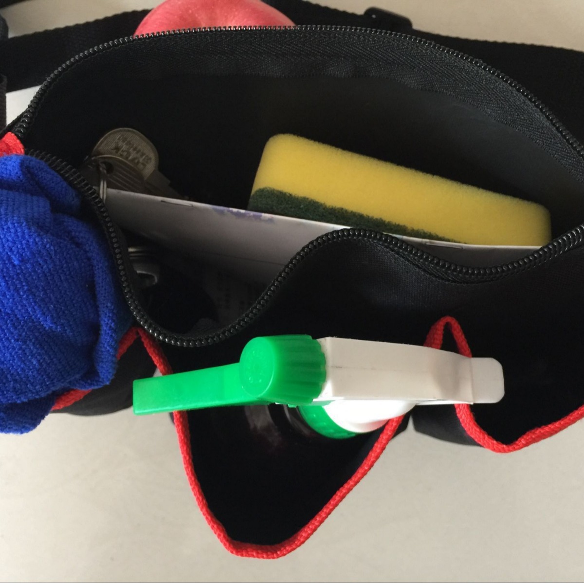 Entrega de una sola pieza ouante Kit de productos Oxford tela multi-funcional hotel restaurante limpieza cintura bolsa jardín cintura bolsa