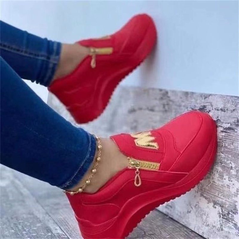 Summer New Casual Shoes Women's Large Size Platform Sneakers