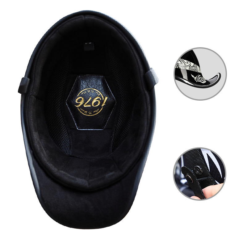 1976 Electric safe summer retro half helmet for men and women