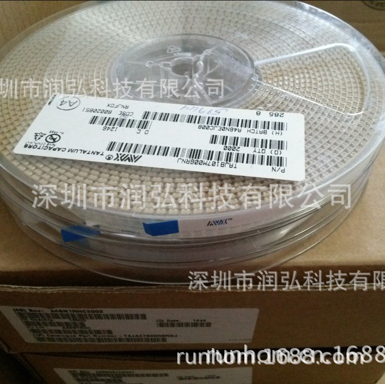 TAJB476K006RNJ贴片钽电容 47UF6.3V B 型（3528）TAJB476M006RNJ