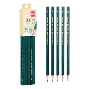 Deli Pencil HB2B Детский сад Детский бессвинцовый яд Начальная школа Специальный класс Один и два Треугольный толстый карандаш жирный