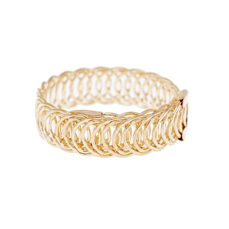Popular Metal Open Spring Bracelet Double-Layer Adjustable Gold Wire Spring Bracelet Manufacturer Batch