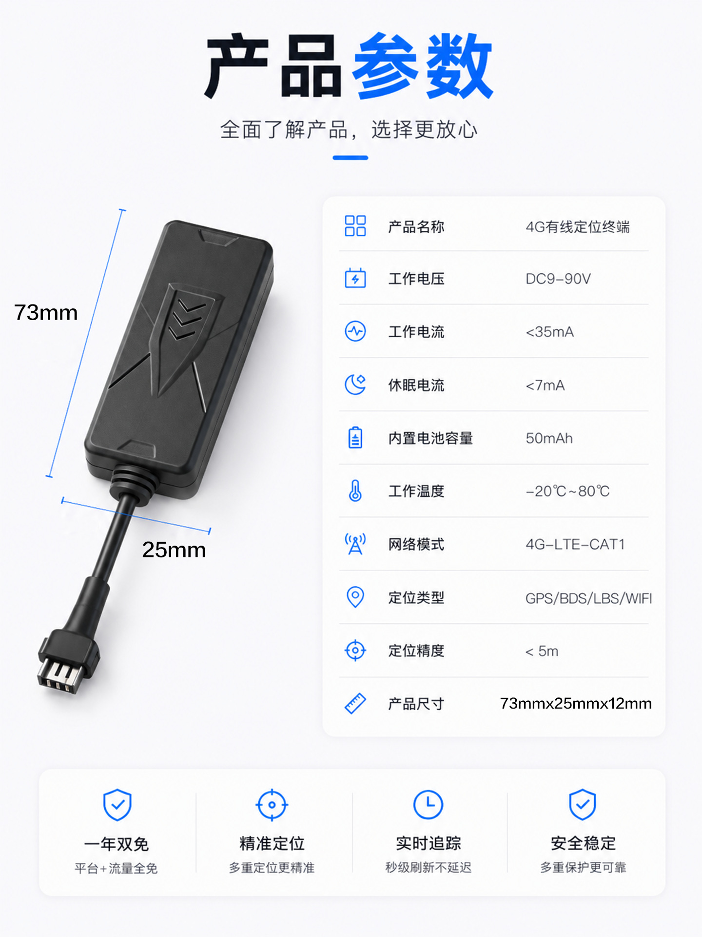 4G vehicle GPS tracker with wired Beidou system for car, motorcycle, electric vehicle, and truck fleet management, offering fuel and power cut-off features for smart transportation
