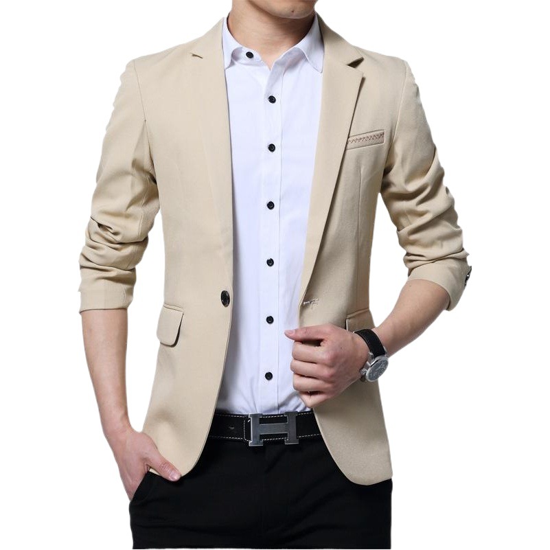 2023 Hombres Nuevo Otoño e Invierno de los hombres traje casual coreano slim fit traje pequeño traje casual de los hombres chaqueta