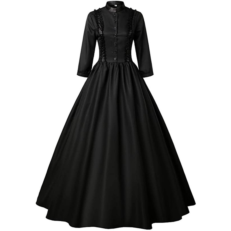 [in Stock] New European and American Gothic Victorian Era Dress Costume Ball Gown Factory