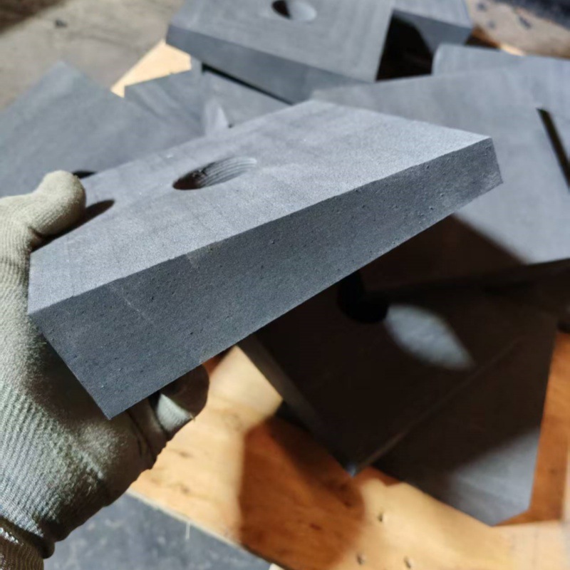 抗震拉杆用楔形橡胶垫块 180*180*50-20mm楔形橡胶垫 中间打孔22m