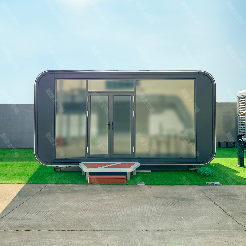 Rongjie cápsula espacial sala móvil hogar área escénica casa de familia sala de cielo estrellado sala móvil tienda de contenedores fabricante de almacén de Apple