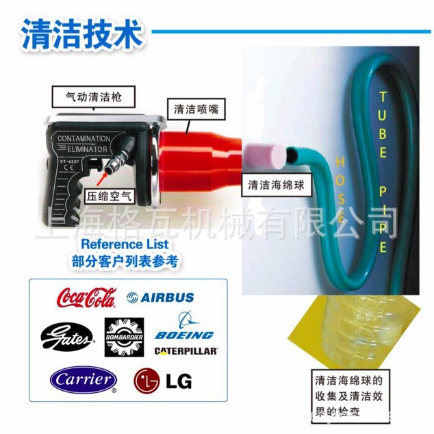 气动清洁枪管道气动清洗枪 海绵射弹发射枪 地暖液压海棉柱发射器