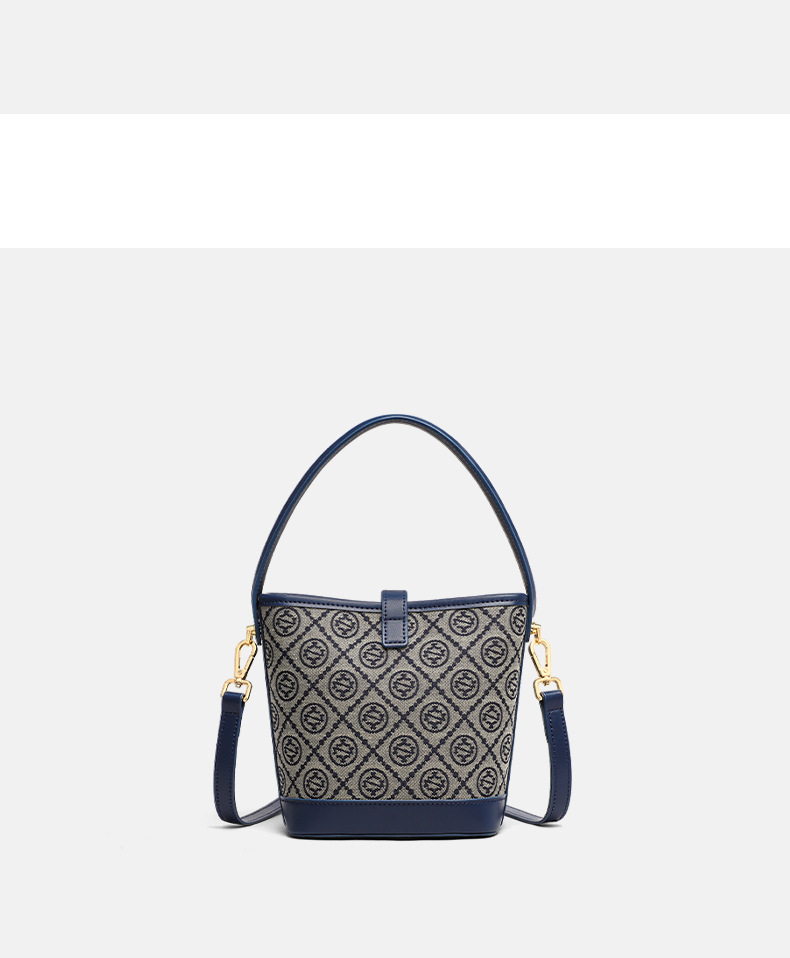 Túi tote nữ cỡ lớn họa tiết monogram, đeo vai và đeo chéo đi làm — màu xanh, Màu xanh (phiên bản công khai), màu đen, Màu đen (phiên bản công khai) chi tiết 22