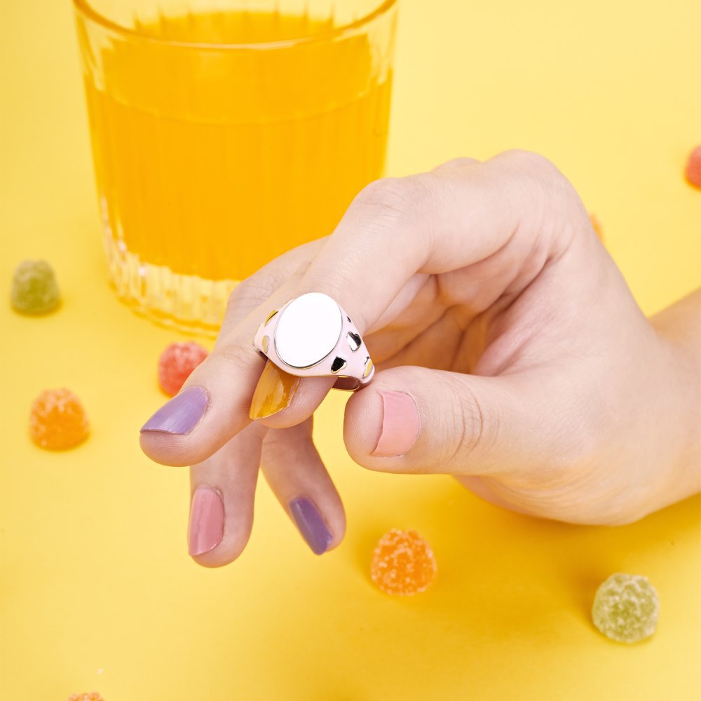 Fashion Heart Shape Sterling Silver Plating Rings